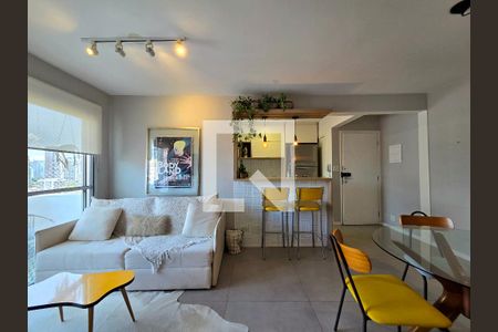 Sala de apartamento para alugar com 2 quartos, 70m² em Vila Nova Conceição, São Paulo