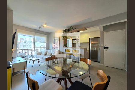 Sala de apartamento para alugar com 2 quartos, 70m² em Vila Nova Conceição, São Paulo