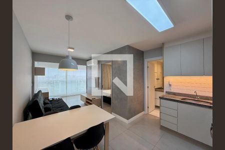 Sala de apartamento para alugar com 1 quarto, 41m² em Santo Amaro, São Paulo