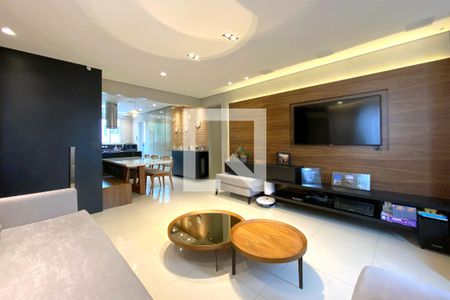 Sala de apartamento à venda com 3 quartos, 108m² em Santo Antônio, Belo Horizonte