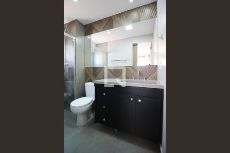 Banheiro da Suíte  de apartamento para alugar com 2 quartos, 63m² em Vila Olímpia, São Paulo