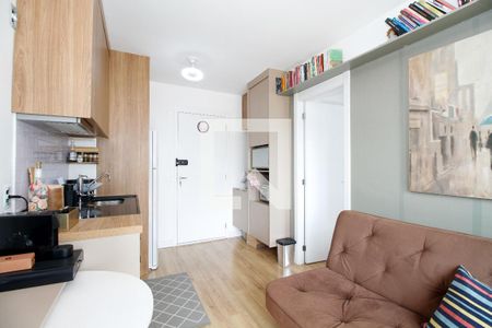 Sala e Cozinha de apartamento para alugar com 1 quarto, 27m² em Pinheiros, São Paulo