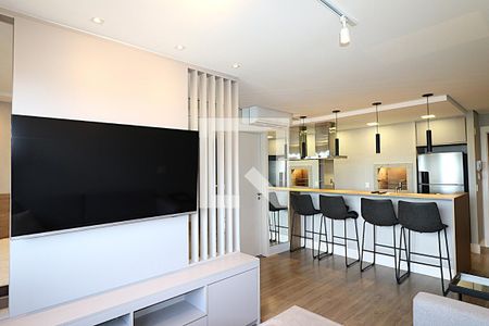 Sala de apartamento para alugar com 1 quarto, 43m² em Petrópolis, Porto Alegre