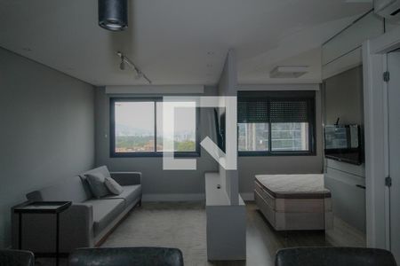 Sala de apartamento para alugar com 1 quarto, 43m² em Petrópolis, Porto Alegre