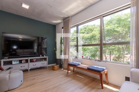 Sala de apartamento à venda com 1 quarto, 70m² em Campo Belo, São Paulo