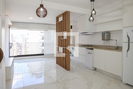 Sala e Cozinha de apartamento à venda com 2 quartos, 64m² em Perdizes, São Paulo