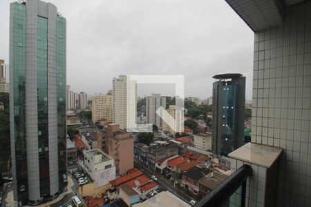 Sala / Cozinha - Varanda de apartamento para alugar com 1 quarto, 34m² em Santana, São Paulo