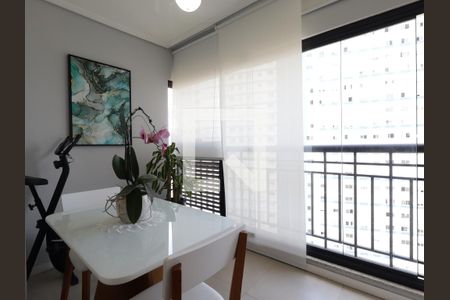 Varanda da Sala de apartamento à venda com 1 quarto, 38m² em Vila Andrade, São Paulo