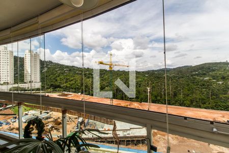 Vista da Sala de apartamento à venda com 2 quartos, 113m² em Tamboré, Santana de Parnaíba