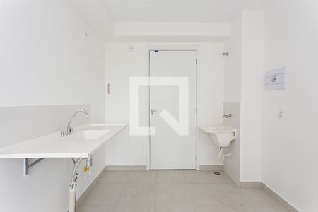 Cozinha de apartamento para alugar com 1 quarto, 28m² em Guaiauna, São Paulo