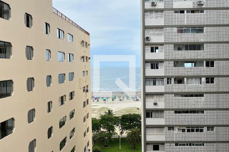 Terraço da sala de apartamento para alugar com 1 quarto, 80m² em Gonzaga, Santos