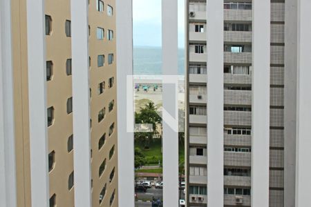 Terraço da sala de apartamento para alugar com 1 quarto, 80m² em Gonzaga, Santos
