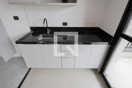 Sala e cozinha de apartamento para alugar com 1 quarto, 40m² em Jardim São Paulo, São Paulo