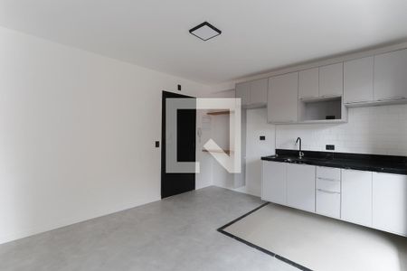 Sala e cozinha de apartamento para alugar com 1 quarto, 40m² em Jardim São Paulo, São Paulo