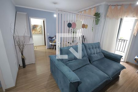 Sala de apartamento à venda com 3 quartos, 78m² em Vila Valparaíso, Santo André