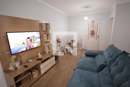 Sala de apartamento à venda com 3 quartos, 78m² em Vila Valparaíso, Santo André
