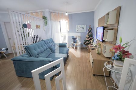 Sala de apartamento à venda com 3 quartos, 78m² em Vila Valparaíso, Santo André