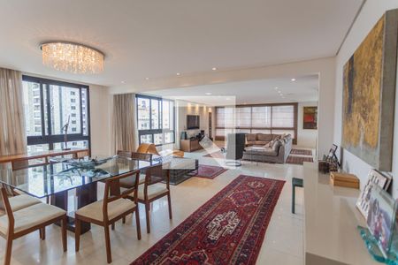 Sala de apartamento para alugar com 4 quartos, 264m² em Lourdes, Belo Horizonte