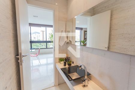 Lavabo na Sala de apartamento para alugar com 4 quartos, 264m² em Lourdes, Belo Horizonte