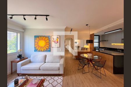 Sala  de apartamento à venda com 2 quartos, 64m² em Campo Belo, São Paulo