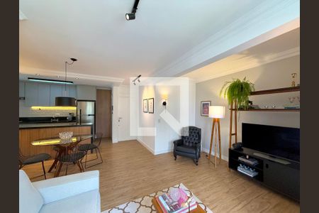 Sala  de apartamento à venda com 2 quartos, 64m² em Campo Belo, São Paulo