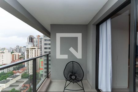 Varanda de kitnet/studio para alugar com 1 quarto, 28m² em Pompeia, São Paulo