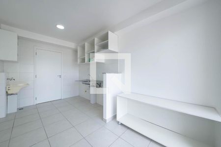 Sala - Cozinha Integrada de apartamento para alugar com 1 quarto, 28m² em Jardim Caravelas, São Paulo