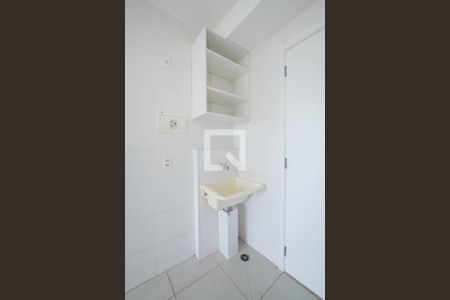 Sala - Cozinha Integrada de apartamento para alugar com 1 quarto, 28m² em Jardim Caravelas, São Paulo