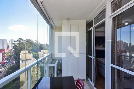 Varanda de kitnet/studio para alugar com 1 quarto, 45m² em Real Parque, São Paulo