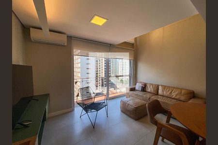 Sala de apartamento para alugar com 1 quarto, 55m² em Vila Nova Conceição, São Paulo