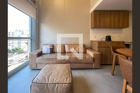Sala de apartamento para alugar com 1 quarto, 55m² em Vila Nova Conceição, São Paulo
