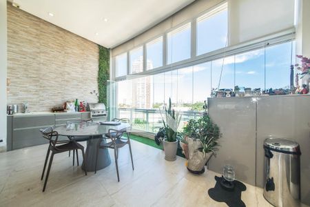 Sala - Varanda de apartamento à venda com 1 quarto, 108m² em Cidade Monções, São Paulo