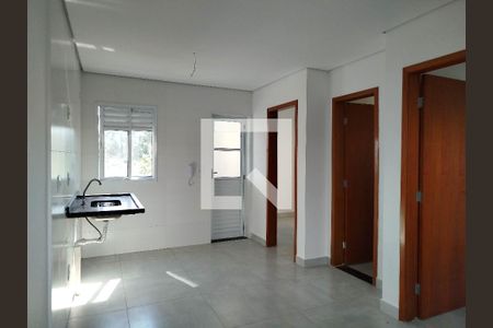 Sala e cozinha de apartamento para alugar com 1 quarto, 38m² em Vila Matilde, São Paulo