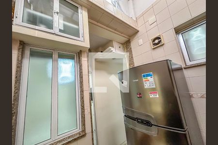 Cozinha de apartamento à venda com 1 quarto, 37m² em Glória, Rio de Janeiro