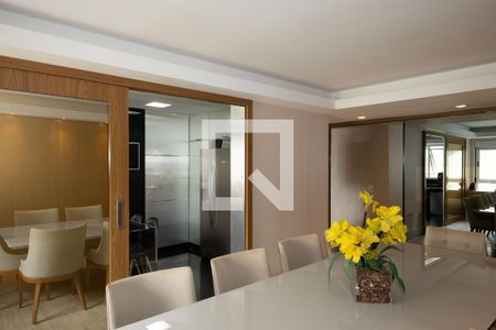 Sala de Jantar de apartamento à venda com 3 quartos, 220m² em Vila Castela, Nova Lima