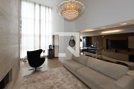 Sala de Estar de apartamento à venda com 3 quartos, 220m² em Vila Castela, Nova Lima