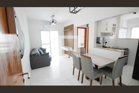 Sala de apartamento para alugar com 1 quarto, 45m² em Vila Tupi, Praia Grande
