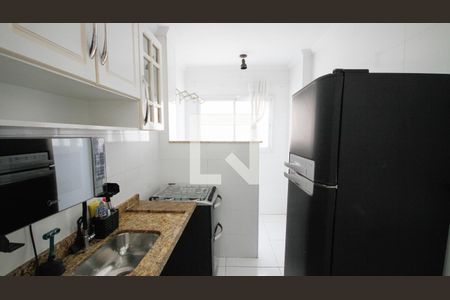 Cozinha de apartamento para alugar com 1 quarto, 45m² em Vila Tupi, Praia Grande