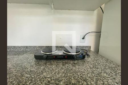 Cozinha de apartamento para alugar com 1 quarto, 50m² em Indianópolis, São Paulo