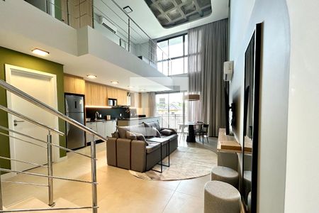 Sala de apartamento para alugar com 1 quarto, 77m² em Lagoa da Conceição, Florianópolis