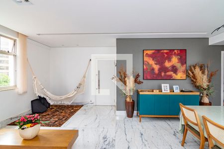 Sala de apartamento à venda com 3 quartos, 125m² em Anchieta, Belo Horizonte