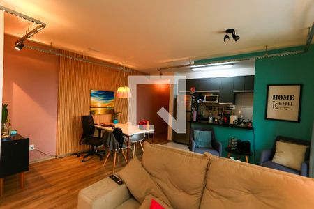 sala  de apartamento à venda com 2 quartos, 67m² em Vila Andrade, São Paulo