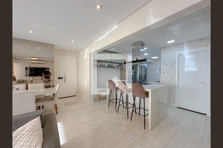 Sala de apartamento à venda com 3 quartos, 134m² em Vila Anastácio, São Paulo