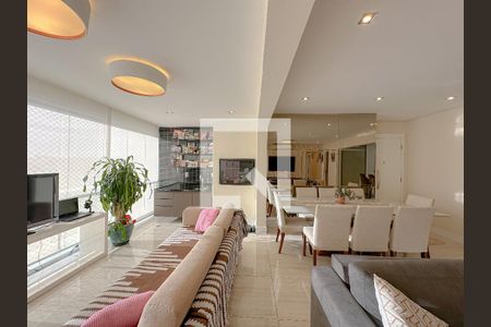 Varanda Gourmet de apartamento à venda com 3 quartos, 134m² em Vila Anastácio, São Paulo