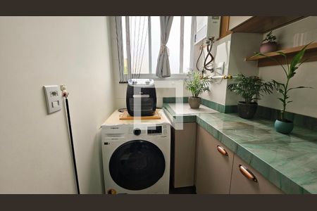 Cozinha e Área de Serviço de apartamento à venda com 2 quartos, 51m² em Horto Florestal, Jundiaí