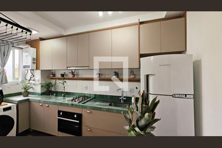 Cozinha e Área de Serviço de apartamento à venda com 2 quartos, 51m² em Horto Florestal, Jundiaí