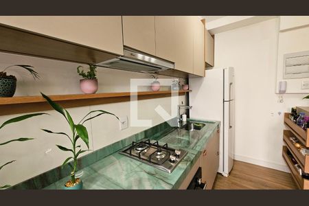 Cozinha e Área de Serviço de apartamento à venda com 2 quartos, 51m² em Horto Florestal, Jundiaí
