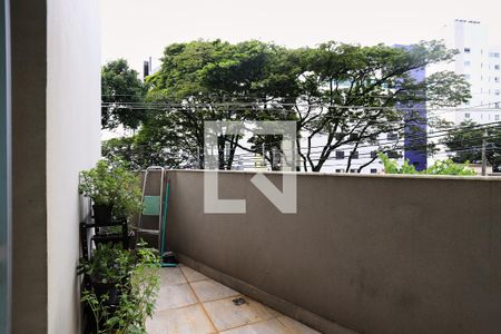 Varanda da Sala de apartamento à venda com 1 quarto, 79m² em Santo Antônio, Belo Horizonte