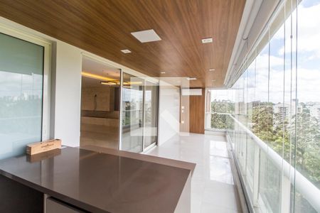 Varanda gourmet de apartamento à venda com 3 quartos, 169m² em Centro Empresarial Tamboré, Santana de Parnaíba
