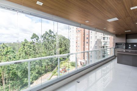 Varanda gourmet de apartamento à venda com 3 quartos, 169m² em Centro Empresarial Tamboré, Santana de Parnaíba